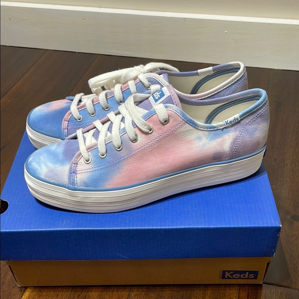 Keds Triple Kick Tie-dye Platform Sneakers
